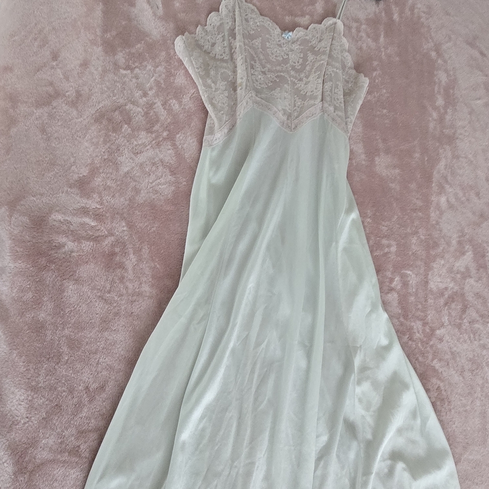 Elegant Lace Trim Slip Dress